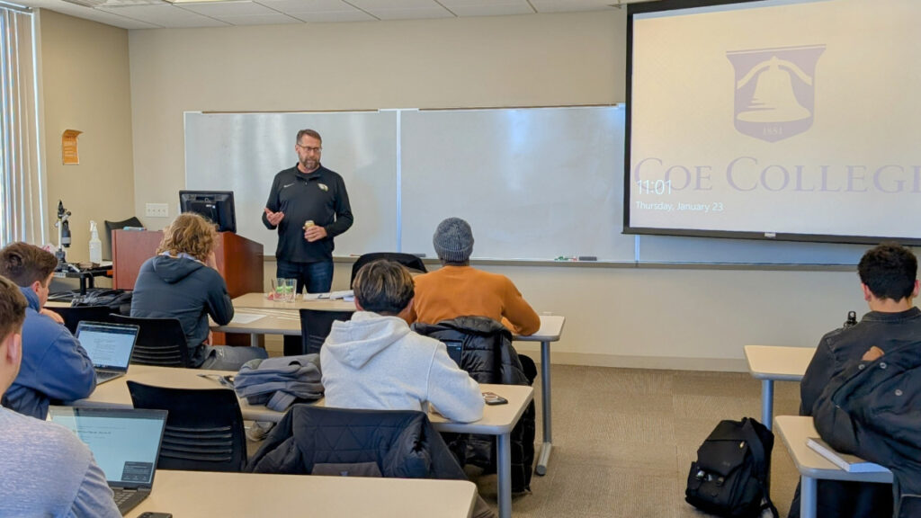 Marty Lenss Coe College aviation class