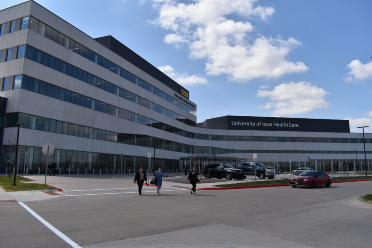 University of Iowa Health Care Medical Center North Liberty at 701 W. Forevergreen Rd. The 469,000-square-foot facility opens April 28.