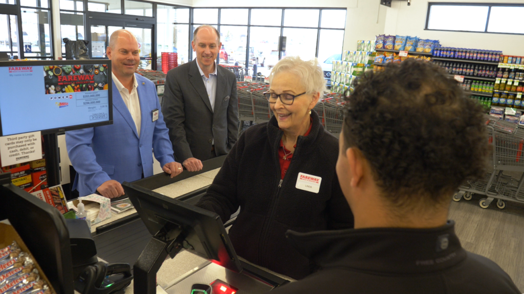 Fareway Stores across Iowa are rolling out a new option for customers to purchase Powerball and Mega Millions tickets directly at the checkout counter – a first for the state.