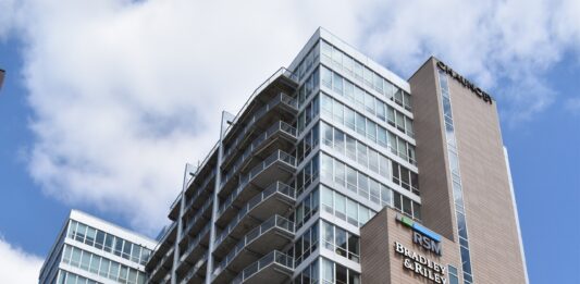 The Chauncey, at 404 E. College St., is Iowa City's tallest building at 15 stories. The high-rise is home to Hotel Chauncey, FilmScene, SpareMe! Bowl & Arcade, fix! Coffee and several office and residential units.