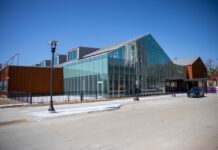 The exterior of Big Grove Brewery's Omaha location, which is set to open this summer. The craft brewery is planning another location for Kansas City in summer 2026.