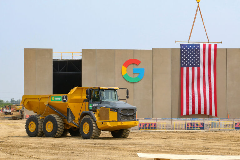 Construction continues at Google’s data center project, near the intersection of 76th Avenue and Edgewood Road SW, Cedar Rapids.