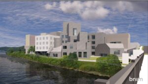 A rendering of the Iowa Advanced Technology Laboratories building expansion.