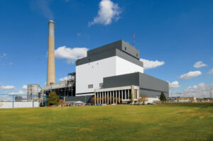 The Ottumwa Generating Station is a coal plant in Wapello County with an output capability of 726 MW. CREDIT ALLIANT ENERGY
