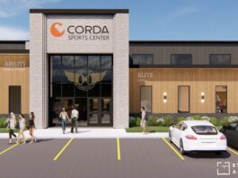 A rendering of the future Corda Sports Center.