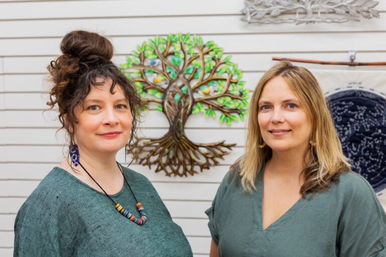 Liz Preciado, owner, and Deb Manning, assistant director, of Mosaic Iowa City. Ten Thousand Villages