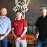 Ty Medema, Shane Durian and Zeph Leaton are the co-owners of Copper Boar American Pub in North Liberty, the CBJ’s Fastest-Growing Company in the Corridor for 2025. CREDIT RICHARD PRATT