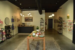 A view of State of Mind's interior from the front.