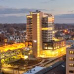 Aerial view of Iowa City