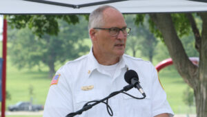Cedar Rapids fire chief Greg Smith derecho commemoration