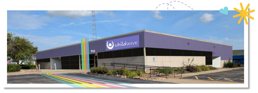 This rendering shows the new ChildServe facility that will be at 935 E 53rd St., Davenport. CREDIT CHILDSERVE