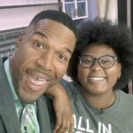 Good Morning America host Michael Strahan and Dasia Taylor.