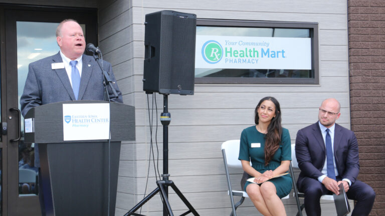 Joe Lock Juliet Abdel Sami Scheetz Eastern Iowa Health Center pharmacy grand opening