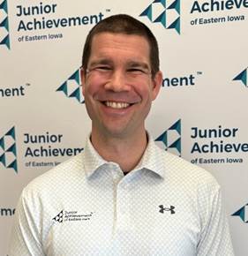 Junior Achievement of Eastern Iowa’s vice president of education, Nate Klein.