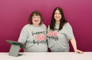 Beth Koppes with her daughter Shannon Penisten, who owns White Pumpkin.