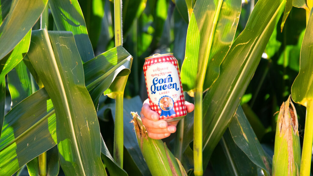 Big Grove Hailey Whitters Corn Queen beer
