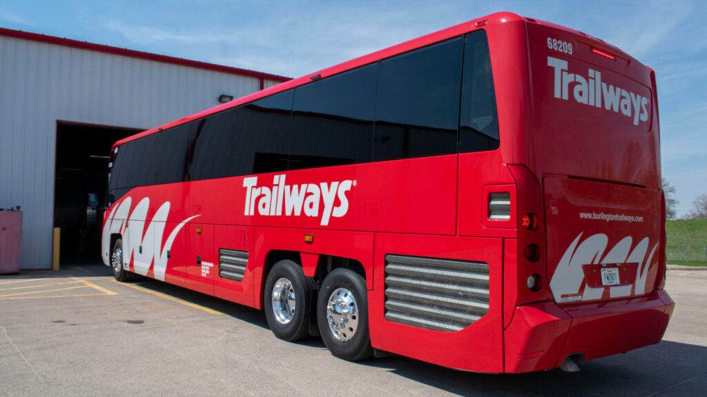 Burlington Trailways bus