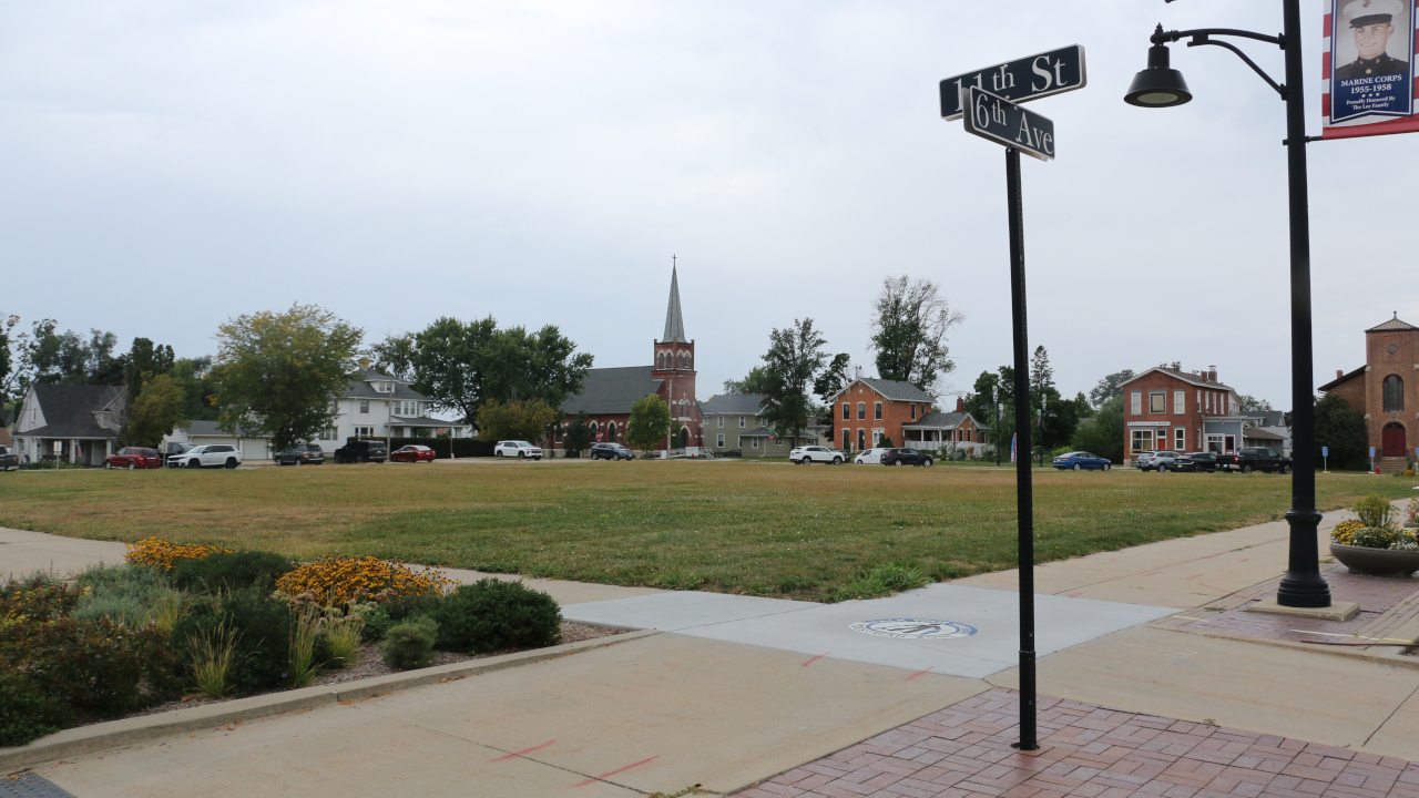 Former Marion library project site