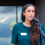 Juliet Abdel speaks at the grand opening ceremony for EIHC's new pharmacy Thursday, Aug. 21, 2025. CREDIT RICHARD PRATT