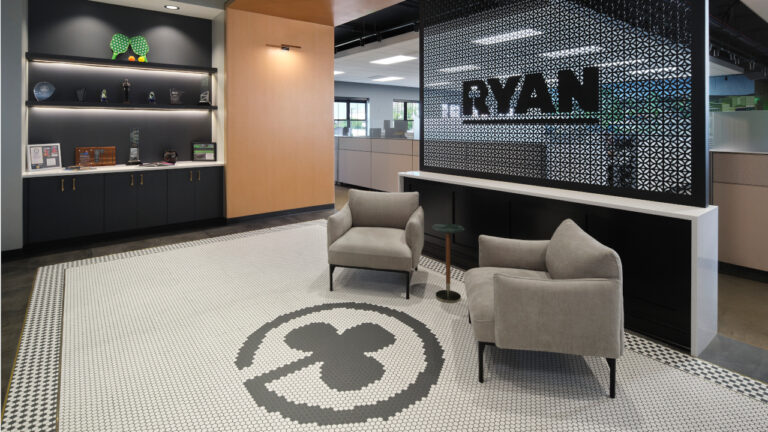 Ryan Companies downtown office lobby
