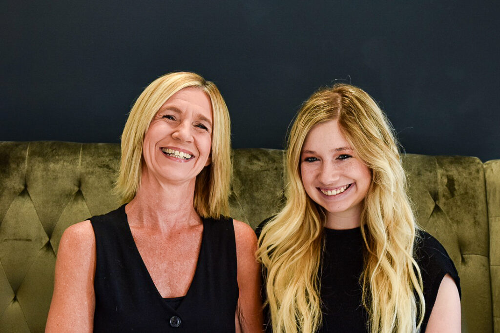 Deb Steenblock (left) and daughter Jocelyn Hoyle of Jocelyn Taylor Bridal