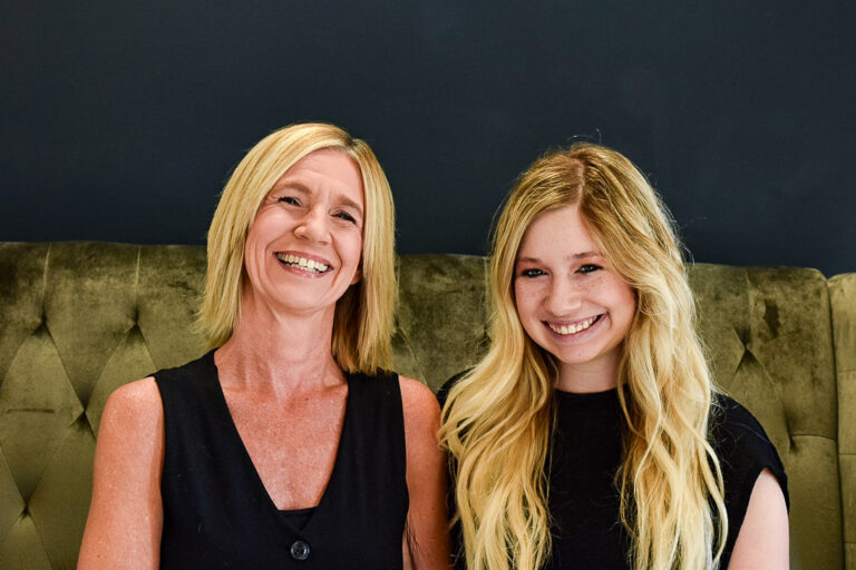 Deb Steenblock (left) and daughter Jocelyn Hoyle of Jocelyn Taylor Bridal