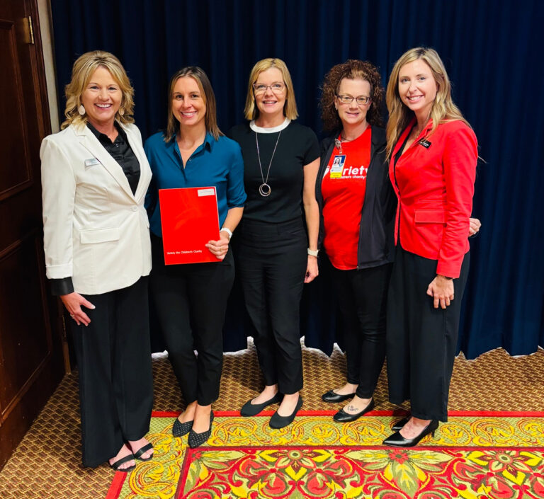 From left: Dana Franck, withVariety – the Children’s Charity; Holly Flynn, UnityPoint Health – St. Luke’s Hospital; Kathie Manderscheid, UnityPoint Health – St. Luke’s Hospital; Jenny Haverly, UnityPoint Health – St. Luke’s Hospital; Jessica Hupp, Variety – the Children’s Charity.