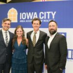 From left: ICAAR’s Vice President Jonathan Fell; President Elect Kayla Fisher; President Jerad Ruth; and Past President Phil O’Brien at ICAAR’s inaugural banquet and awards ceremony Oct. 9.