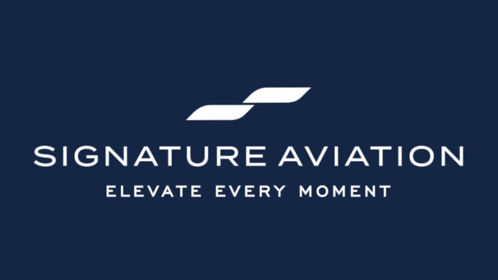 Signature Aviation new tagline