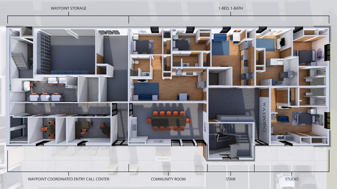 Waypoint Apartments first level