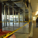 A building at 200 ACT Drive in Iowa City is undergoing renovations for senior housing. The renovations are part of a broader redevelopment effort for the former ACT campus.