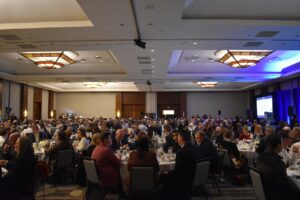 Approximately 500 people attended Greater Iowa City's annual meeting Nov. 20, 2025 at the Hyatt Regency Coralville.