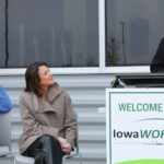IowaWORKS grand opening Beth Townsend Kristie Fisher Tiffany O'Donnell