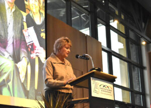 Lisa Bluder, honorary CFJC chair and former Hawkeye Women's Basketball head coach.