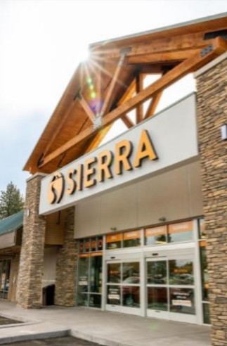 An exterior view of a Sierra storefront