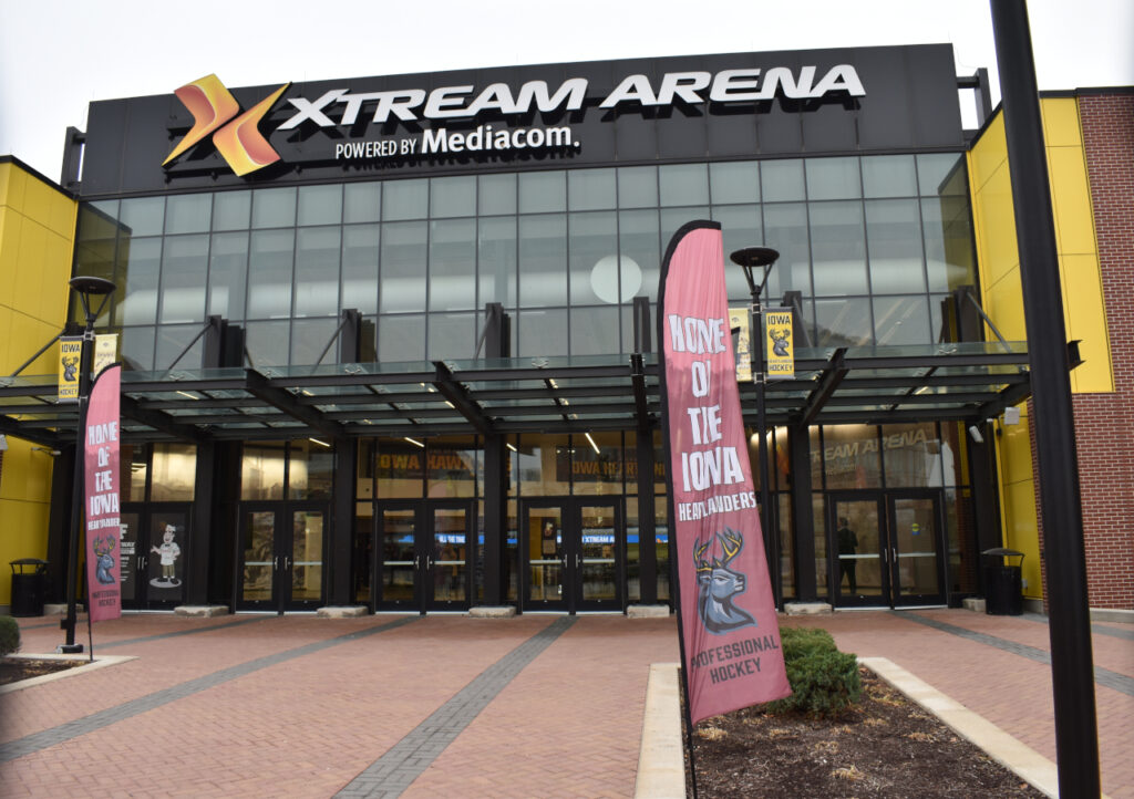 Xtream Arena at the Iowa River Landing in Coralville Nov. 20, 2025. 3ice hockey