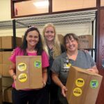 Staff in the Holden Comprehensive Cancer Center have passed out hundreds of food boxes to patients in need. UIHC