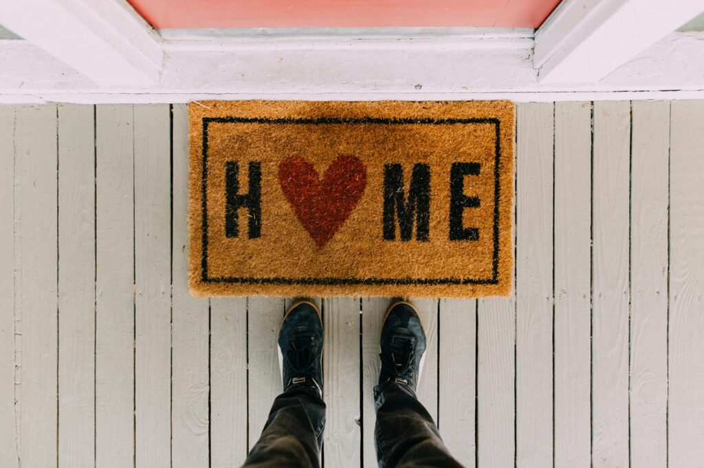 Welcome mat, affordable housing, iowa city