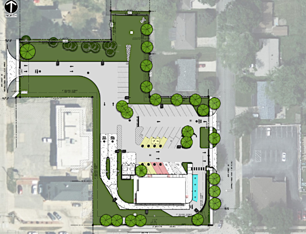 Proposed McDonald's site plan
