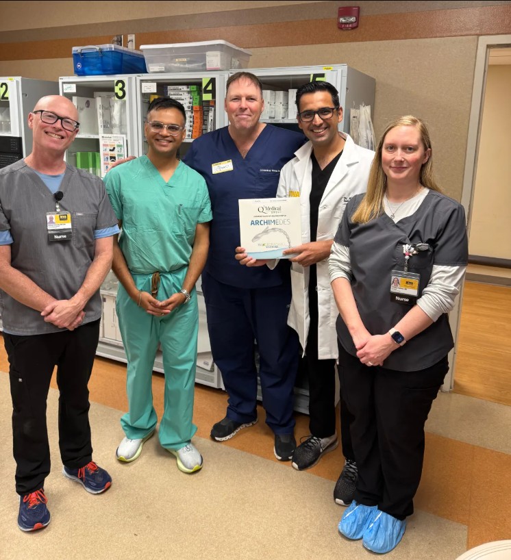 UI Health Care Gastroenterology team after performing first ARCHIMEDES case in the United States.