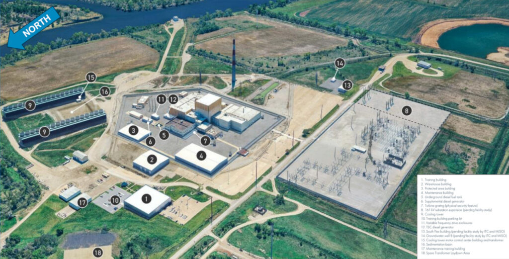 Duane Arnold new construction and proposed site plan