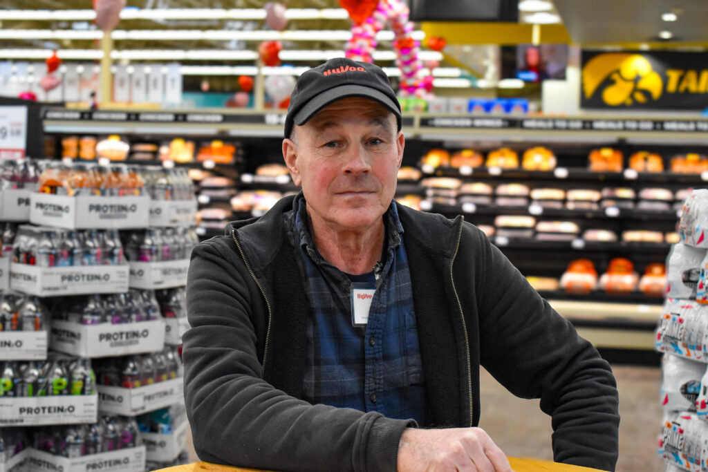 Retired John Whitcomb works as a Hy-Vee maintenance technician. CREDIT Annie Smith Barkalow