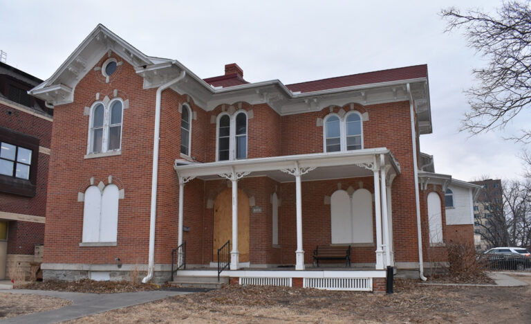 The historic Cannon-Gay House at 320 Melrose Ave. in Iowa City on Feb. 25, 2026.
