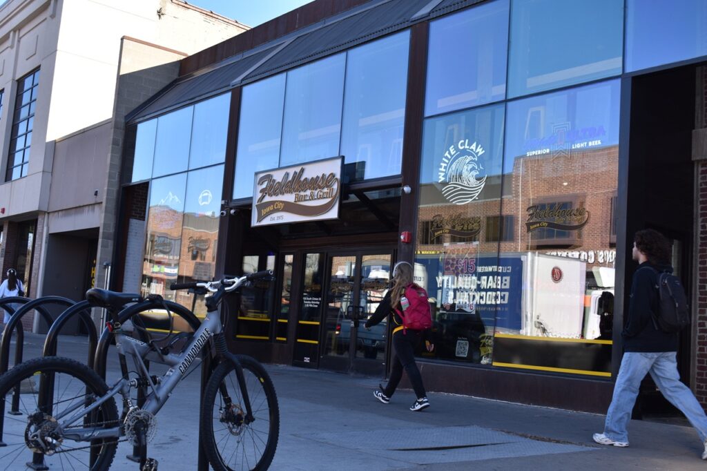 The Fieldhouse Bar & Grill at 138 S. Clinton St. in Iowa City, pictured Feb. 18, 2026.