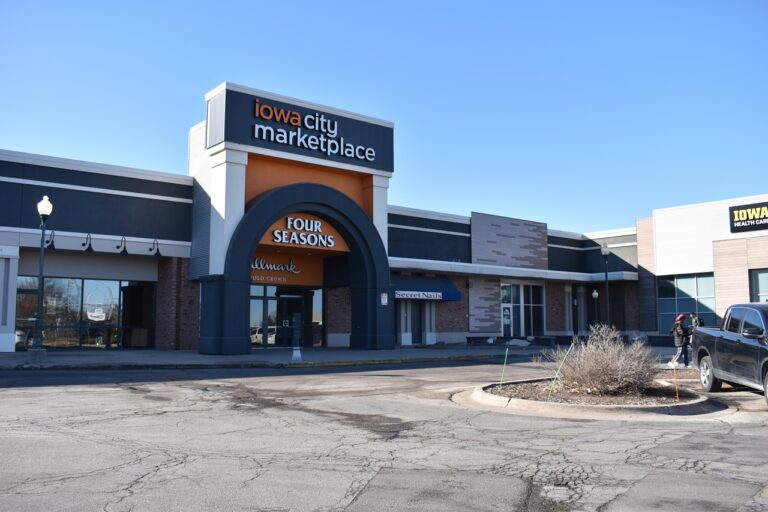 The Iowa City Marketplace, formerly known as Sycamore Mall, pictured Feb. 18, 2026.