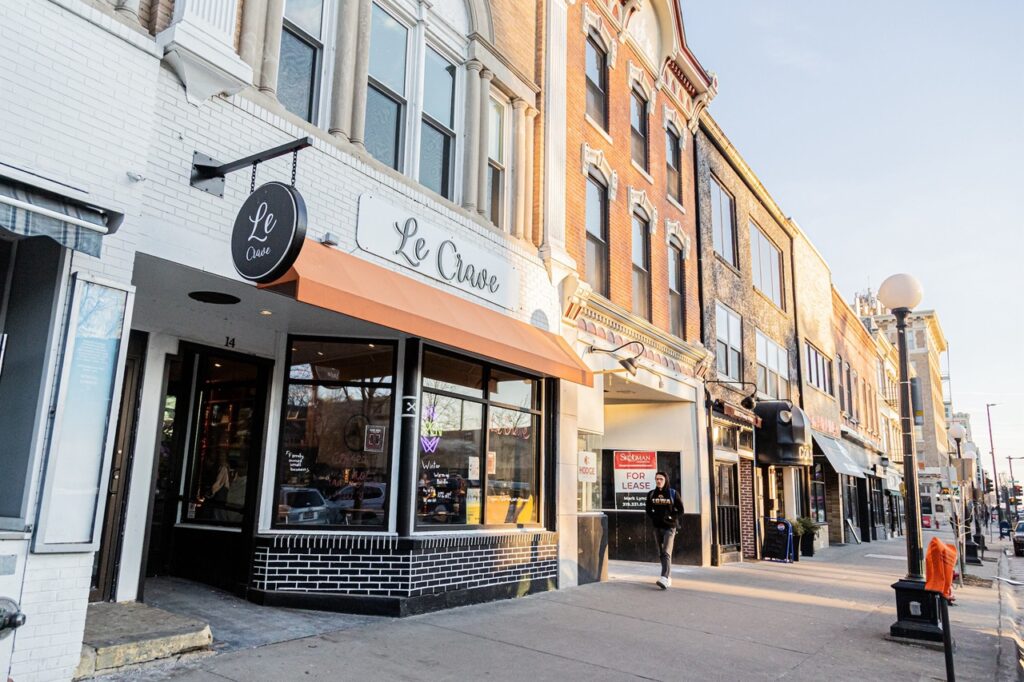 Le Crave occupies the former Molly's Cupcakes location at 14 S. Clinton St. in Iowa City.