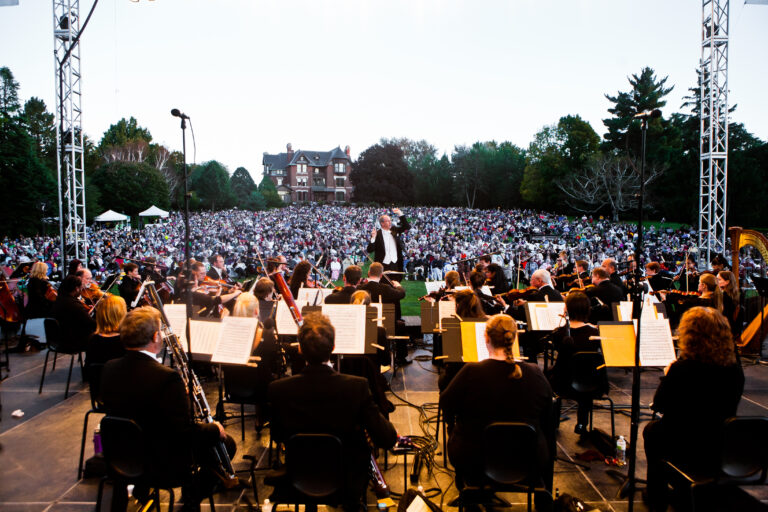 The Brucemorchestra concert was held on the Brucemore lawn in 2015.