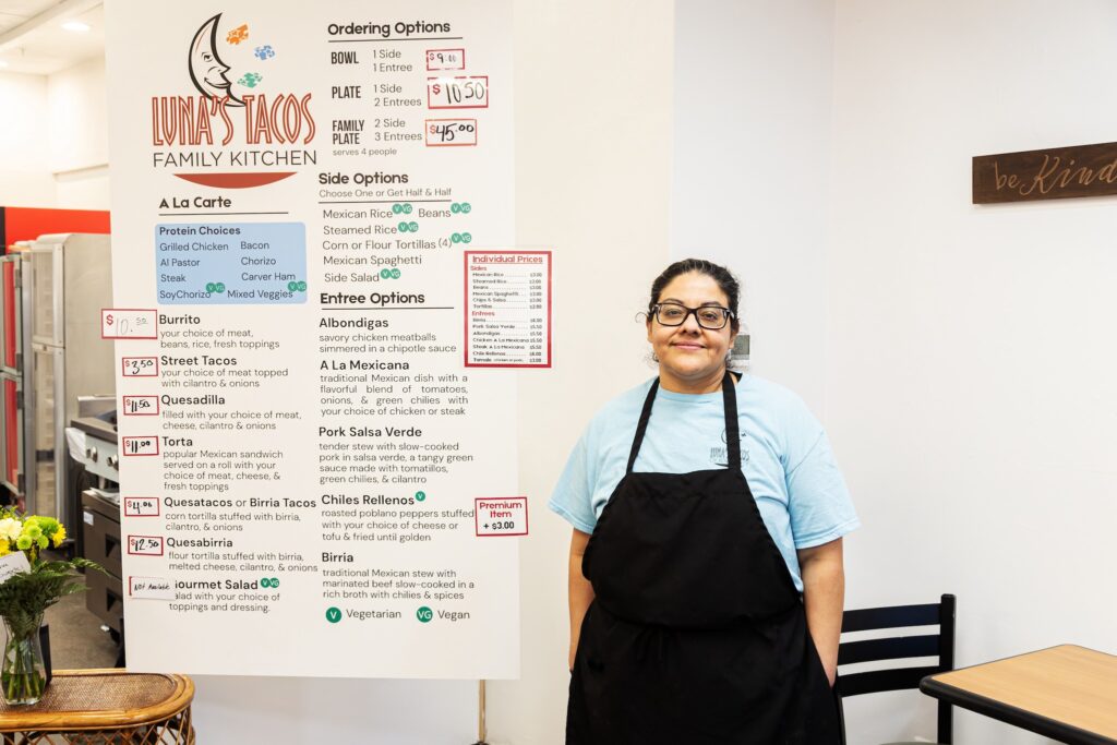 Isabel Garcia Luna is the owner of Luna's Tacos. CREDIT ICDD