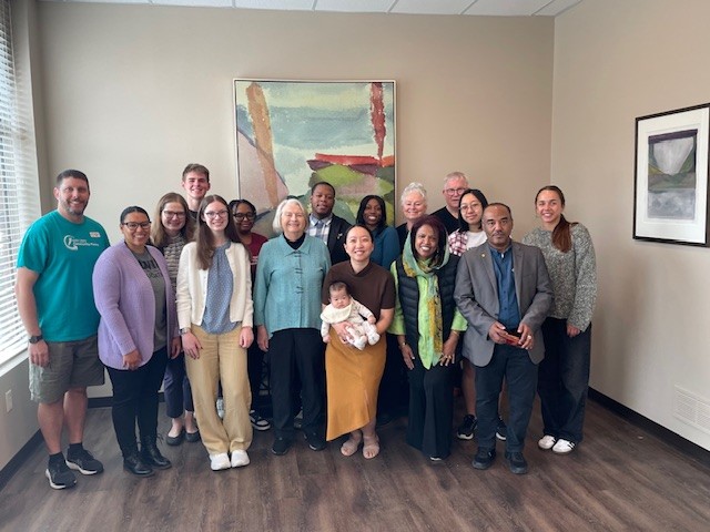 Grant recipients pictured at the Community Foundation of Johnson County.
