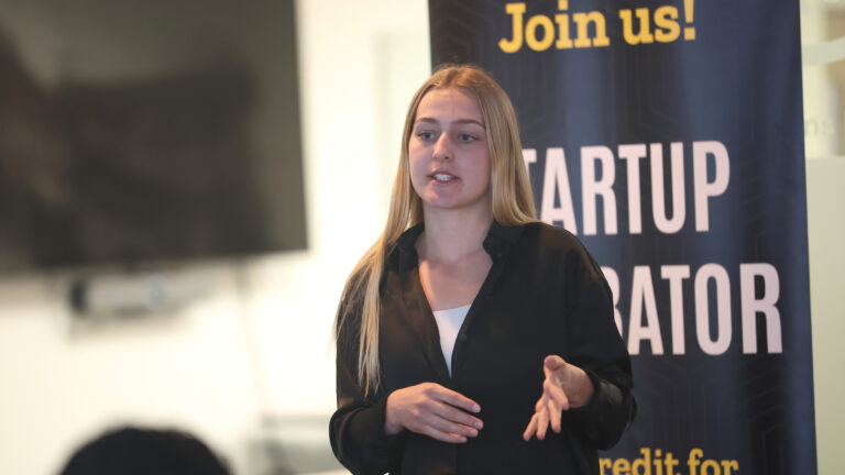 Lyndsey Mekelburg IdeaStorm Applied AI Case Competition winner